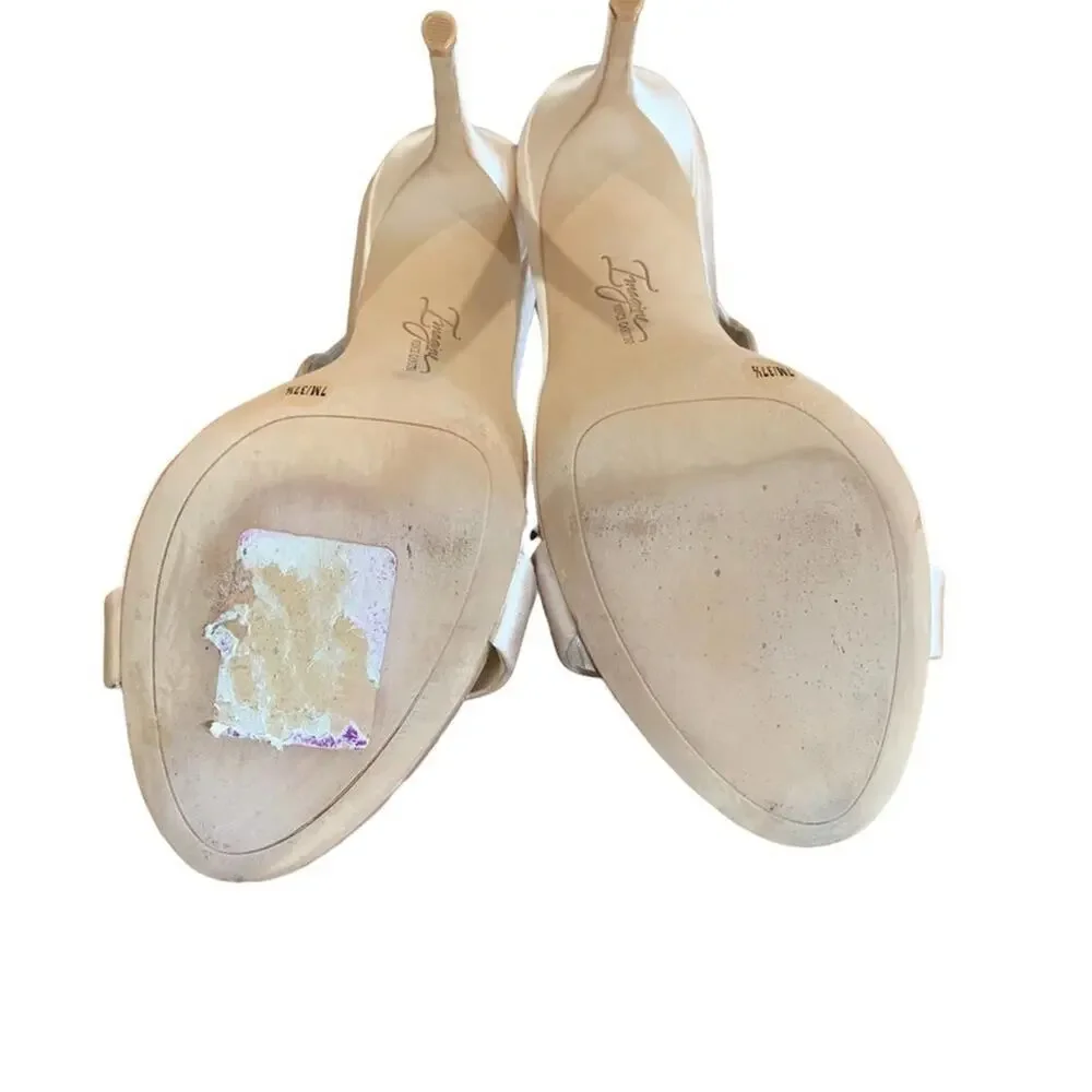 Imagine by Vince camuto shoes stiletto heels. Blush satin like‎  fabric size 7 - Picture 10 of 10